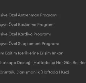 16 Haftalık Uzaktan Danışmanlık Paketi